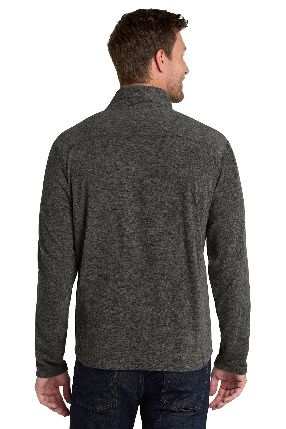 Port Authority® Heather Microfleece Full-Zip Jacket