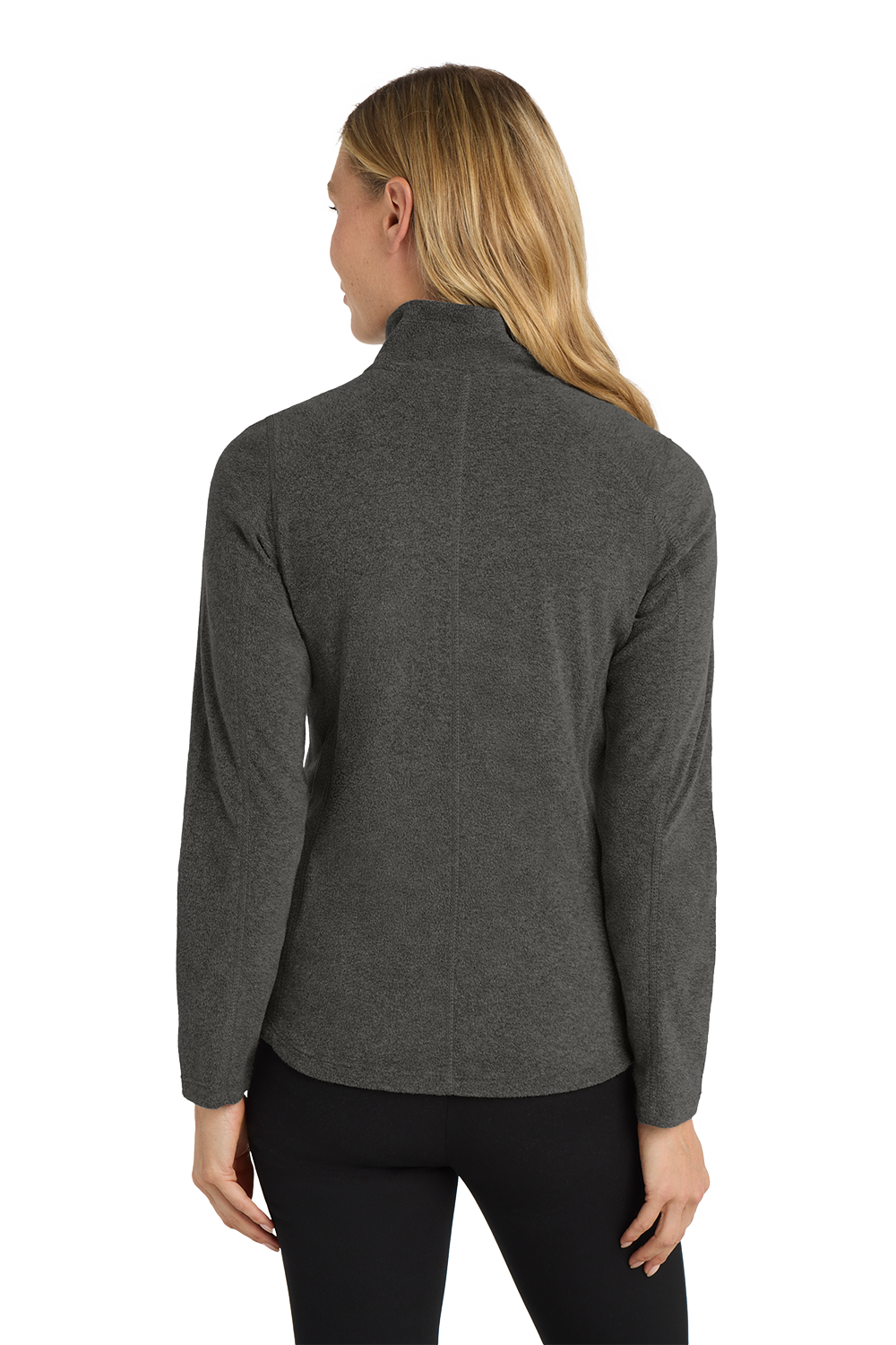Port Authority® Women's Heather Microfleece Full-Zip Jacket