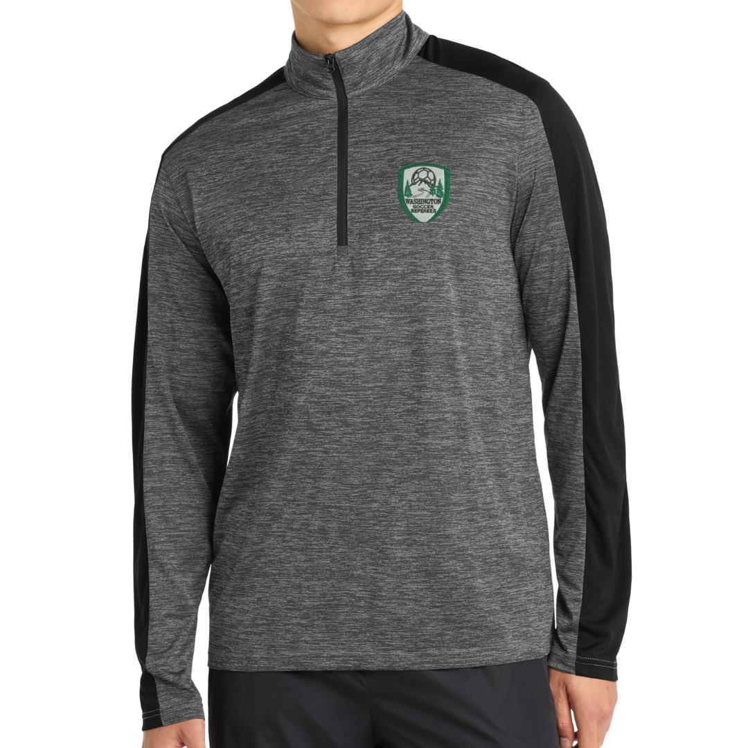 Sport-Tek® PosiCharge® Electric Heather Colorblock 1/4-Zip Pullover