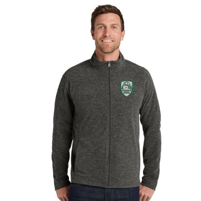 Port Authority® Heather Microfleece Full-Zip Jacket