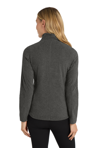 Port Authority® Women's Heather Microfleece Full-Zip Jacket