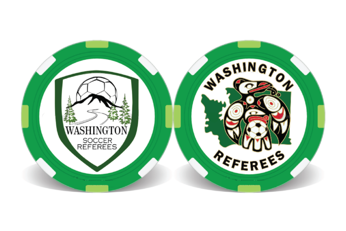 WA Refs Poker Chip Flipping Coin